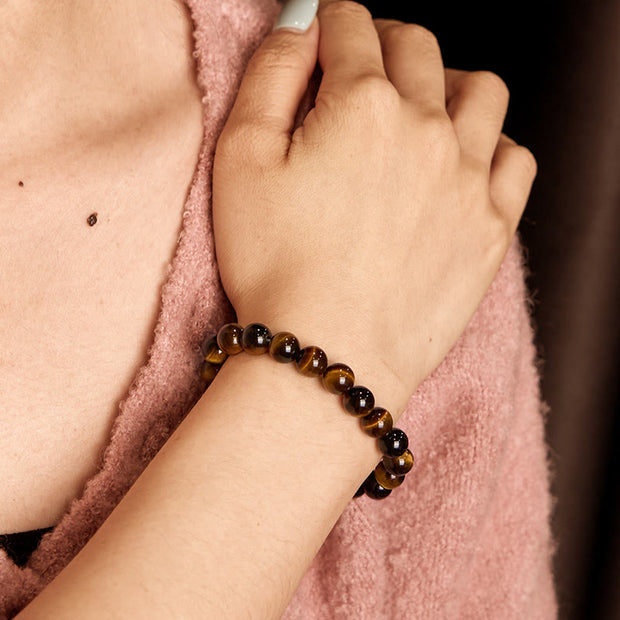 Buddha Stones Tiger Eye Strength Bracelet