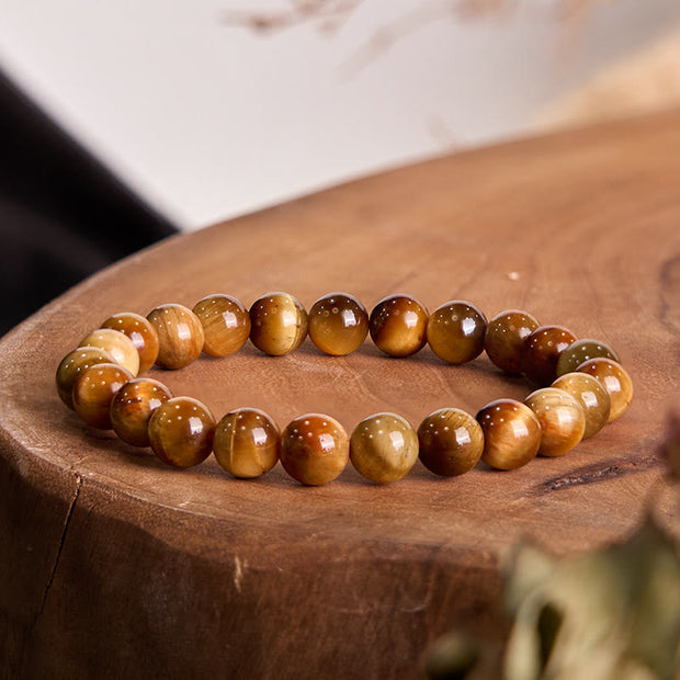 Buddha Stones Tiger Eye Strength Bracelet