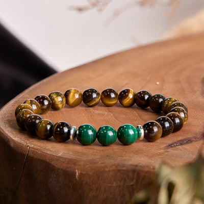 Buddha Stones Tiger Eye Green Tiger Eye Courage Bracelet