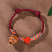 FREE Today: Luck and Connection Handmade Chinese Zodiac Red String Peach Pit Cinnabar Bracelet