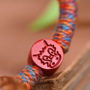 FREE Today: Luck and Connection Handmade Chinese Zodiac Red String Peach Pit Cinnabar Bracelet