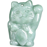 FREE Today: Prosperity and Abundance Lucky Cat Jade Necklace Pendant