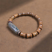 FREE Today: Peace and Soothing Tibetan Nine-Eye Dzi Bead Green Sandalwood Bracelet