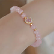 FREE Today: Warmth Love Pink Crystal Pearl Bracelet