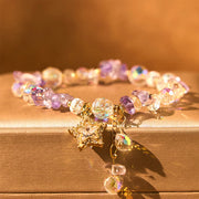 FREE Today: Positive Transformation and Balance Natural Amethyst Crystal Star Charm Bracelet