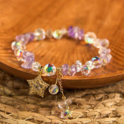 FREE Today: Positive Transformation and Balance Natural Amethyst Crystal Star Charm Bracelet