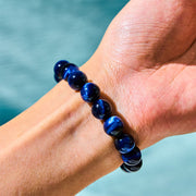 Buddha Stones Blue Tiger Eye Protection Bracelet