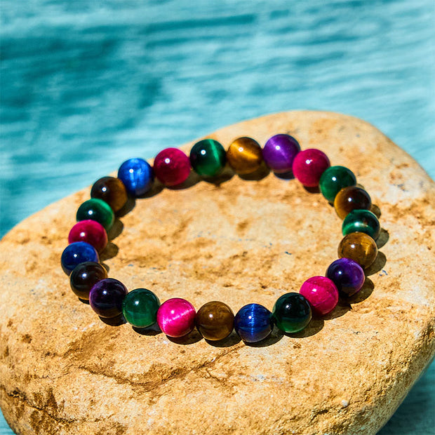 Buddha Stones Tiger Eye Resolve Courage Bracelet