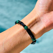 Buddha Stones Malachite Black Tourmaline Purity Bracelet