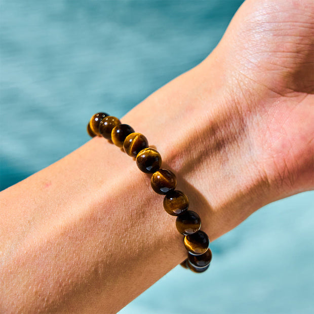 Buddha Stones Tiger Eye Strength Bracelet