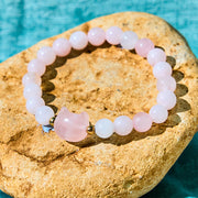 Buddha Stones Amethyst Green Aventurine Rose Quartz Fluorite Cat Head Balance Luck Bracelet