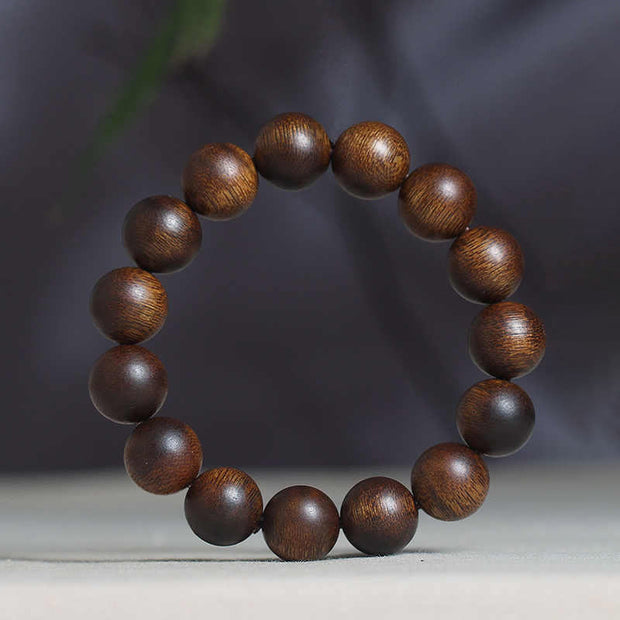 Buddha Stones Cambodia Qinan Agarwood Nine Points Sinking Water Balance Bracelet