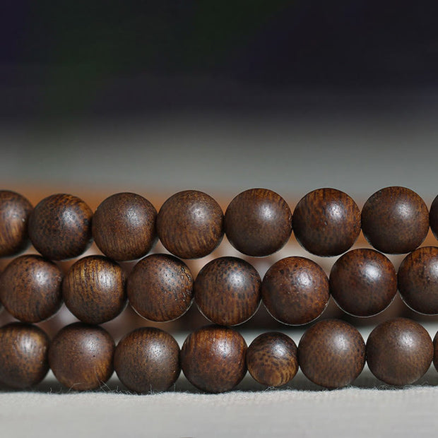 Buddha Stones Cambodia Qinan Agarwood Nine Points Sinking Water Balance Bracelet