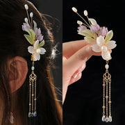 FREE Today: Confidence And Wisdom Chinese Ancient Style Flower Pearl Rabbit Tassel Hair Clip