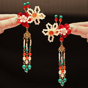 FREE Today: Confidence And Wisdom Chinese Ancient Style Flower Pearl Rabbit Tassel Hair Clip