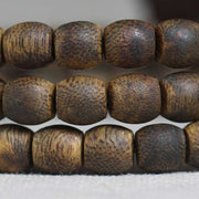 Buddha Stones 108 Mala Beads 6mm Barrel Bead Hainan Green Qinan Agarwood Calm Bracelet