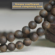 Buddha Stones Nha Trang 108 Mala Beads 8mm White Qinan Vietnam Agarwood Peace Bracelet