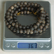 Buddha Stones Nha Trang 108 Mala Beads 8mm White Qinan Vietnam Agarwood Peace Bracelet