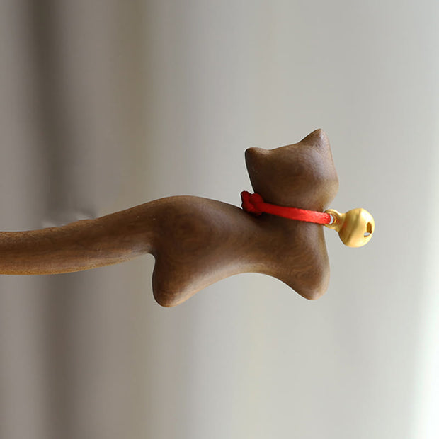 FREE Today: Protection and Healing Classical Chinese Style Cat-shaped Sandalwood Hairpin