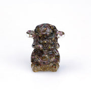 Buddha Stones God of Wealth Amethyst Crystal Resin Energy Fortune Home Decoration