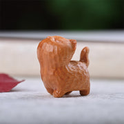 FREE Today: Positive and Soothing Green Sandalwood Ebony Wood Sandalwood Small Leaf Red Sandalwood Mini Lucky Cat Decoration