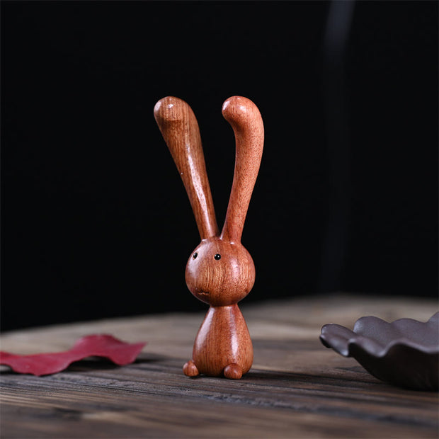 FREE Today: Warmth and Cure Rosewood Small Leaf Red Sandalwood Thuja Sutchuenensis Green Sandalwood Rabbit Decoration