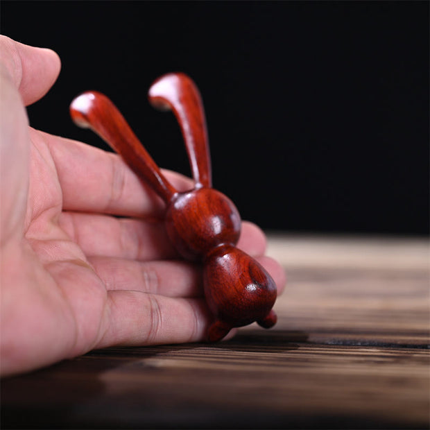 Buddha Stones Rosewood Small Leaf Red Sandalwood Thuja Sutchuenensis Green Sandalwood Rabbit Warmth Decoration