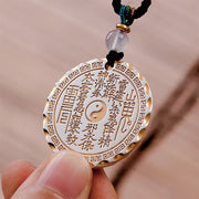 FREE Today: Balance and Harmony Mountain Ghosts Spend Money Yin Yang Bagua Design Copper Necklace Pendant