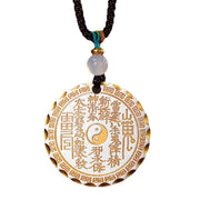 FREE Today: Balance and Harmony Mountain Ghosts Spend Money Yin Yang Bagua Design Copper Necklace Pendant