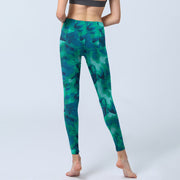 Buddha Stones Floral Print Gym Leggings Women's Yoga Pants