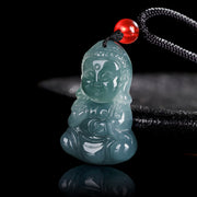 Buddha Stones Jade Baobao Buddha Prosperity Necklace Pendant