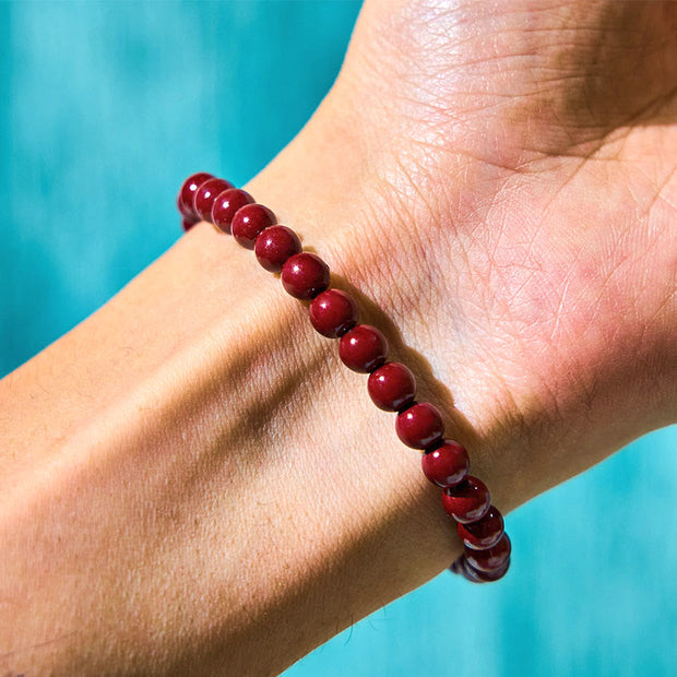 FREE Today: Blessing Strength Cinnabar Bamboo Bracelet