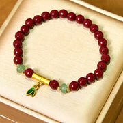 FREE Today: Blessing Strength Cinnabar Bamboo Bracelet