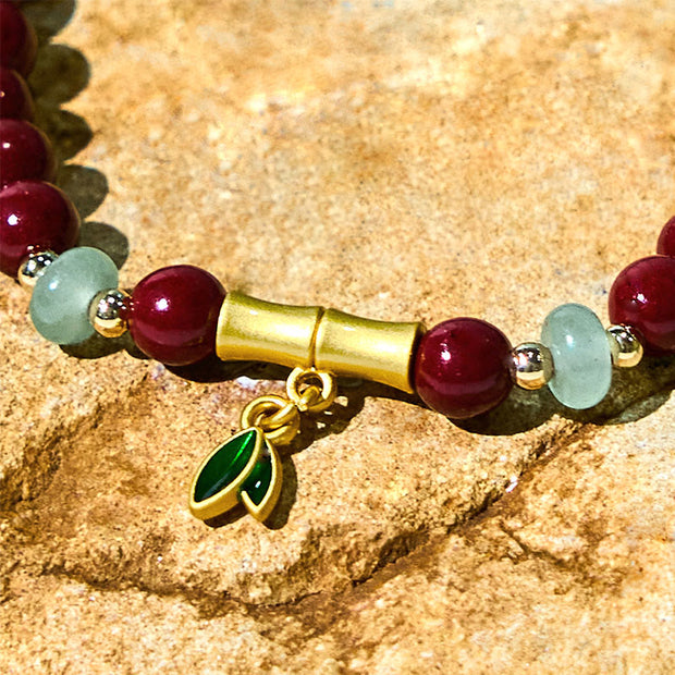 FREE Today: Blessing Strength Cinnabar Bamboo Bracelet