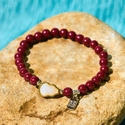 FREE Today: Concentration and Happiness Cinnabar Gourd Fu Character Charm Bracelet