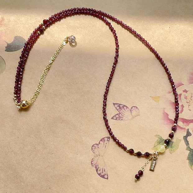 FREE Today: Protection and Purification Small Natural Garnet Triple Wrap Bracelet