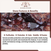FREE Today: Calm and Stability Natural Flower Garnet Pink Crystal Double Wrap Bracelet