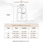 Buddha Stones 2Pcs Plain Tang Suit Men's Frog-Button Long Sleeve Shirt Pants Set