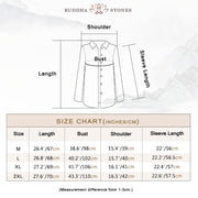 Buddha Stones Literary Artistic Flower Print Cotton Linen Clothing