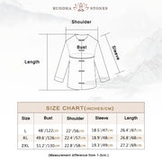 Buddha Stones Solid Color Button Long Sleeve Cotton Linen Women's Shirt