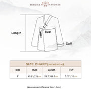 Buddha Stones Frog-Button Hanfu Design Shirt Top Ramie Linen Jacket