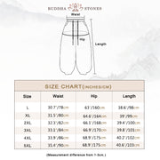 Buddha Stones Solid Color Corduroy Drawstring Thermal Men's Harem Pants With Pockets
