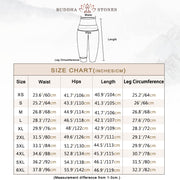 Buddha Stones Casual Cdrifting Dandelion Seed Pattern Women's Elastic Waist Harem Pants