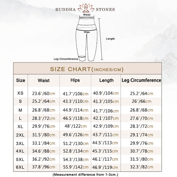 Buddha Stones Casual Cdrifting Dandelion Seed Pattern Women's Elastic Waist Harem Pants