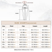 Buddha Stones Elegant Lotus Flower Leaves Pattern Print Gym Leggings Women's Yoga Pants