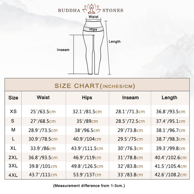 Buddha Stones Elegant Lotus Flower Leaves Pattern Print Gym Leggings Women's Yoga Pants