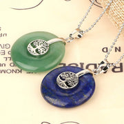FREE Today: Unconditional Love and Luck Various Crystal Rose Quartz Green Aventurine Amethyst The Tree Of Life Necklace Pendant