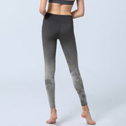 Buddha Stones Gradient Floral Print Exercise Leggings Women's Yoga Pants - image 6