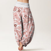 Buddha Stones Casual Paisley Pattern Women's Elastic Waist Harem Pants - image 7