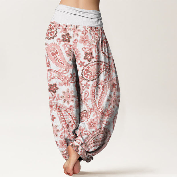 Buddha Stones Casual Paisley Pattern Women's Elastic Waist Harem Pants - image 7